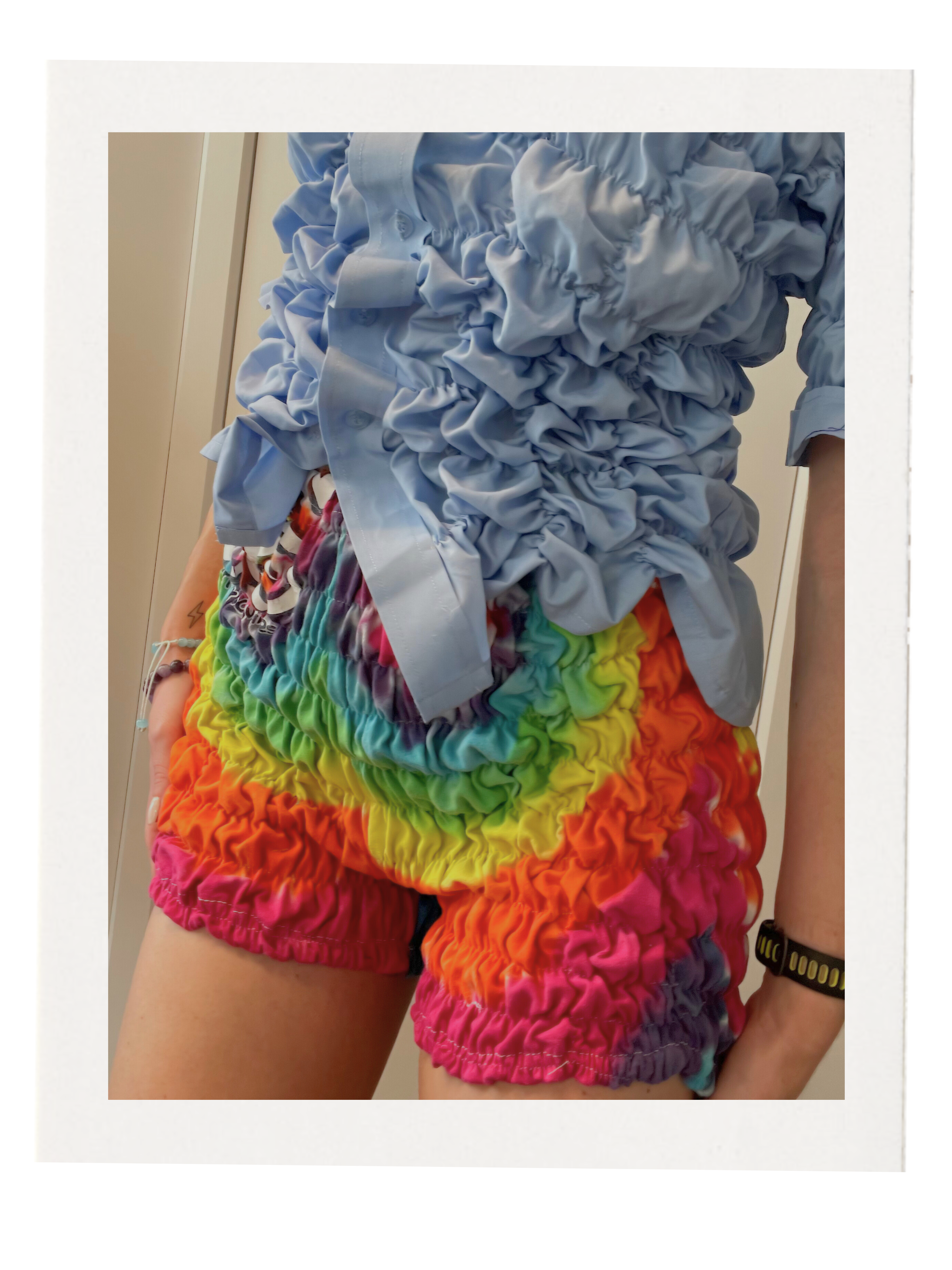 SHIRRED SHORTS / 2527. / S-M