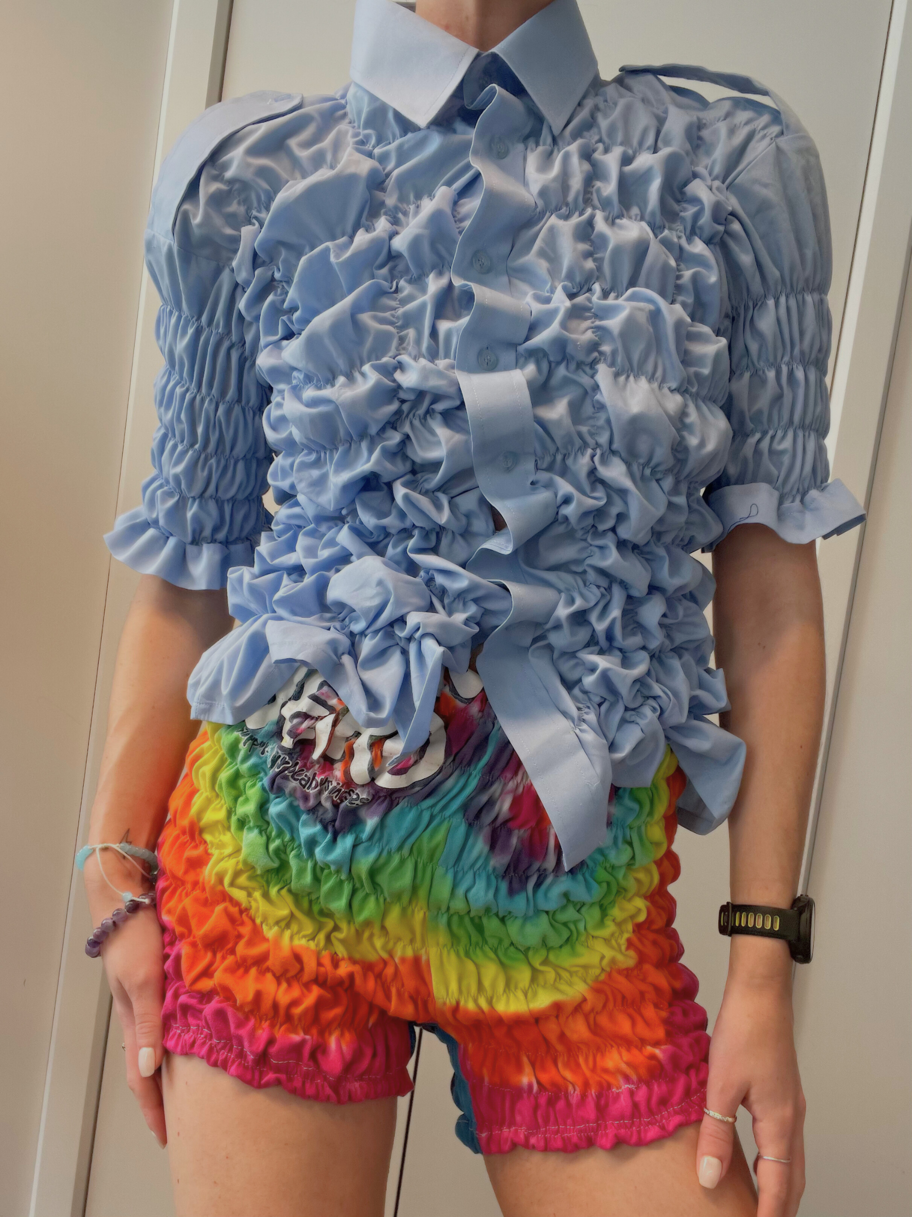 SHIRRED SHORTS / 2527. / S-M