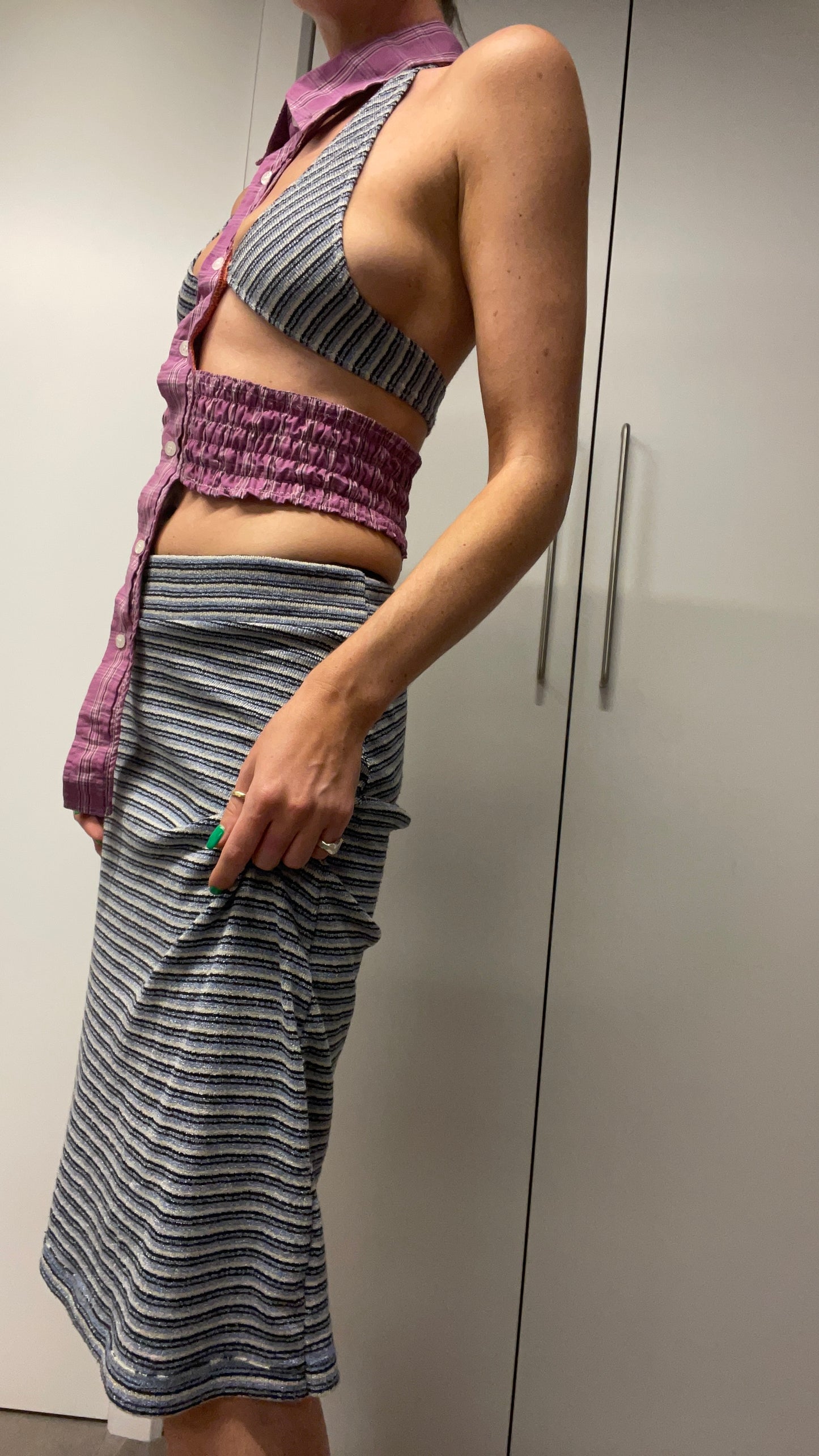 TWO PIECE ~ TOP & SKIRT / 1741. / (XS)
