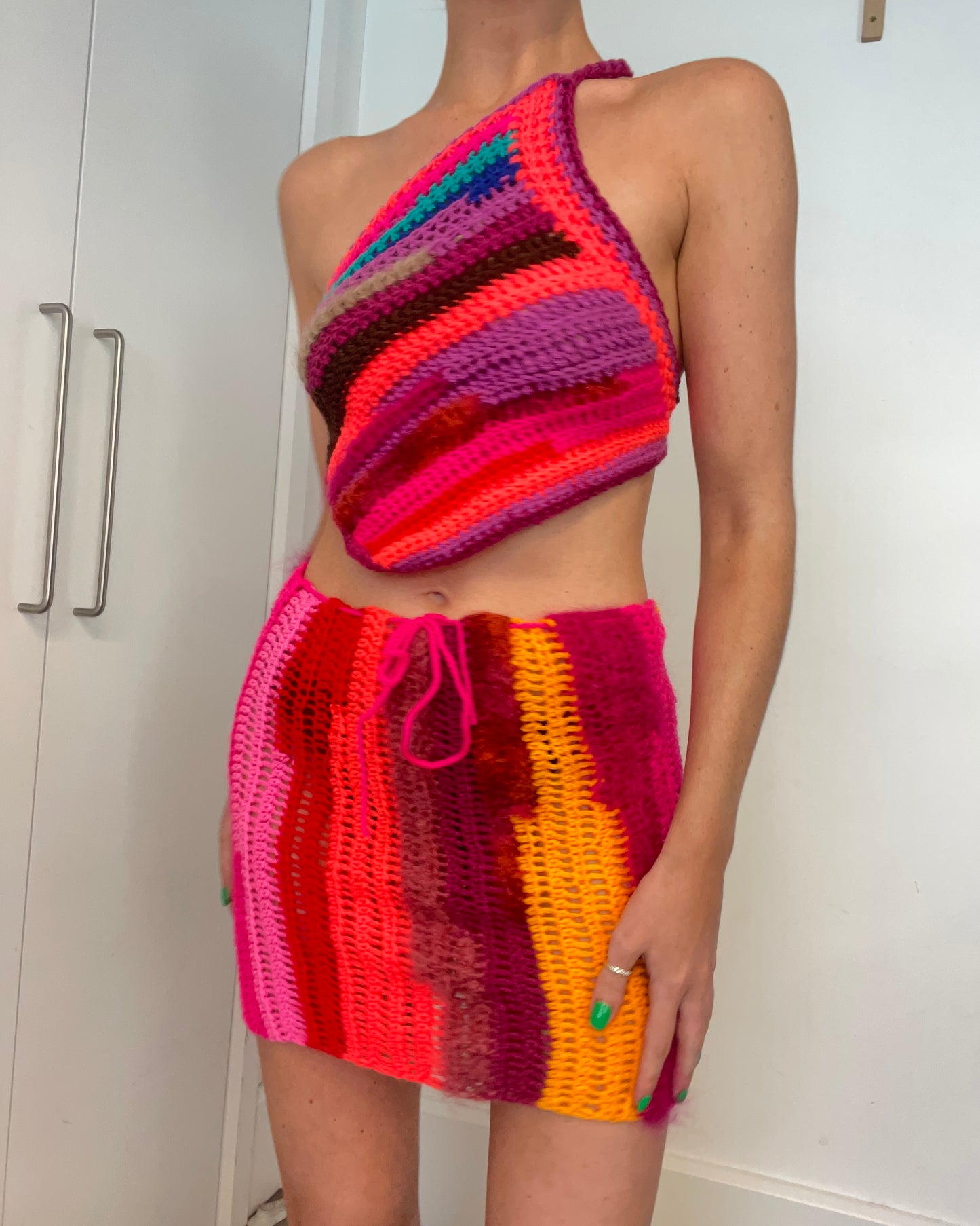 CROCHET BACKLESS TOP / 1839. / (XS-S)