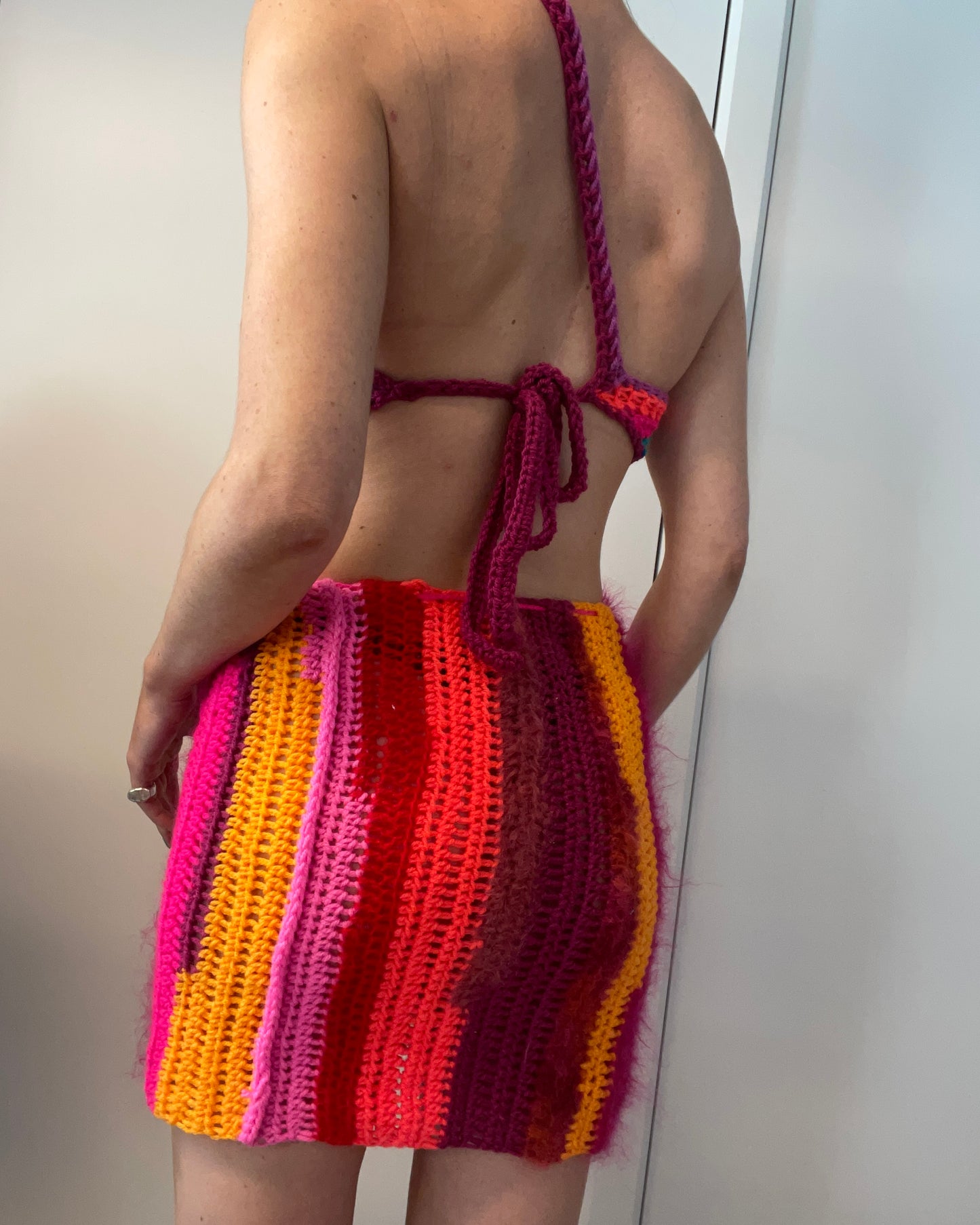 CROCHET BACKLESS TOP / 1839. / (XS-S)