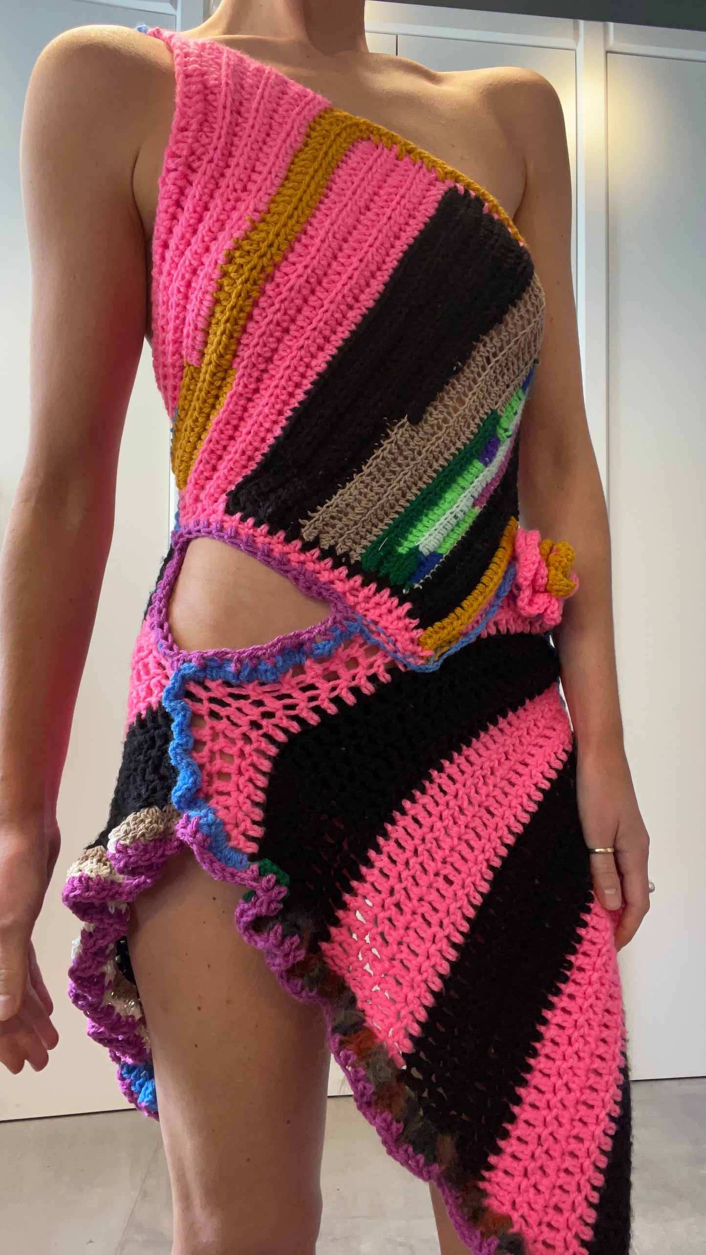 CROCHET DRESS / 1836. (XS)