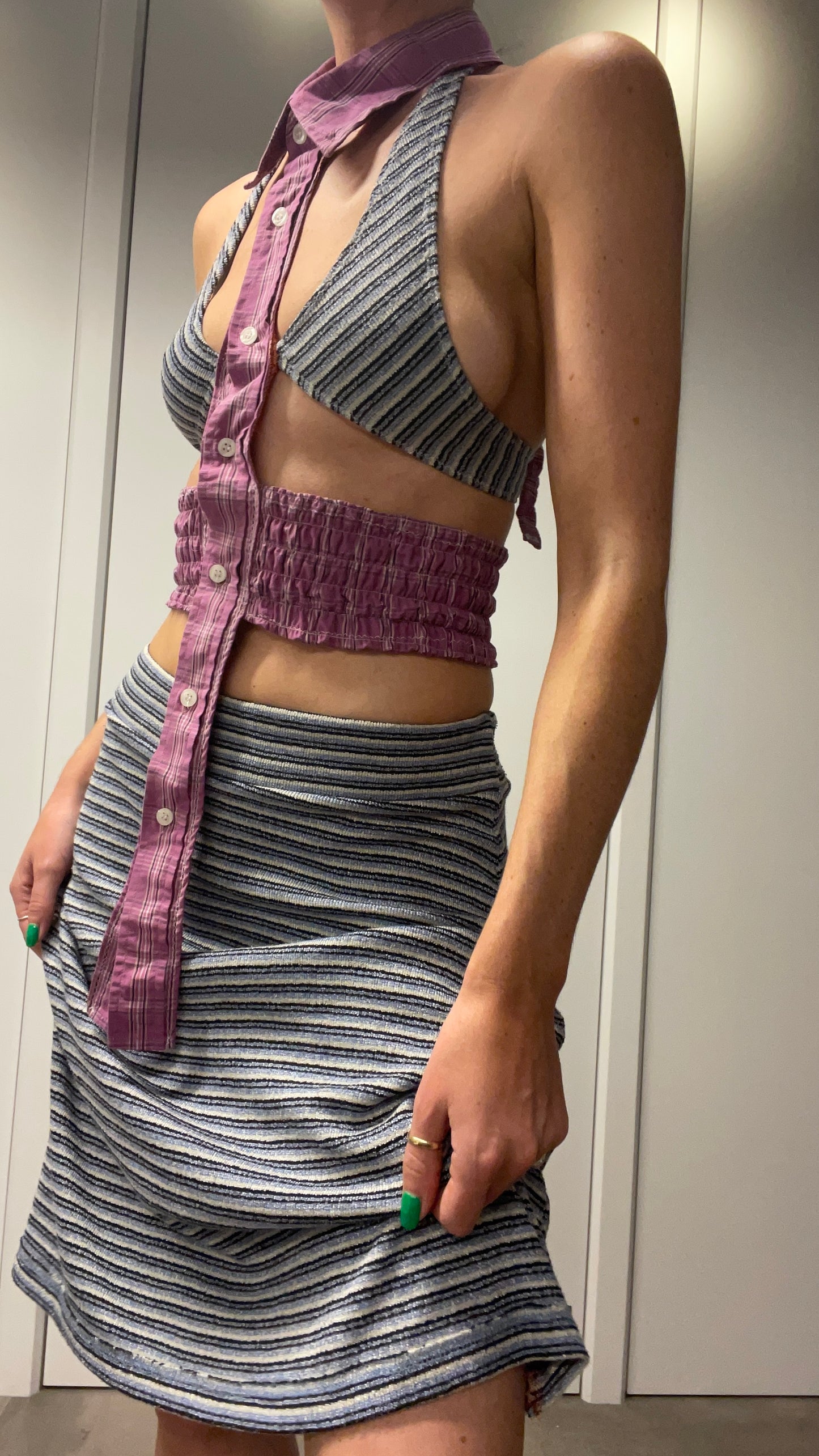 TWO PIECE ~ TOP & SKIRT / 1741. / (XS)