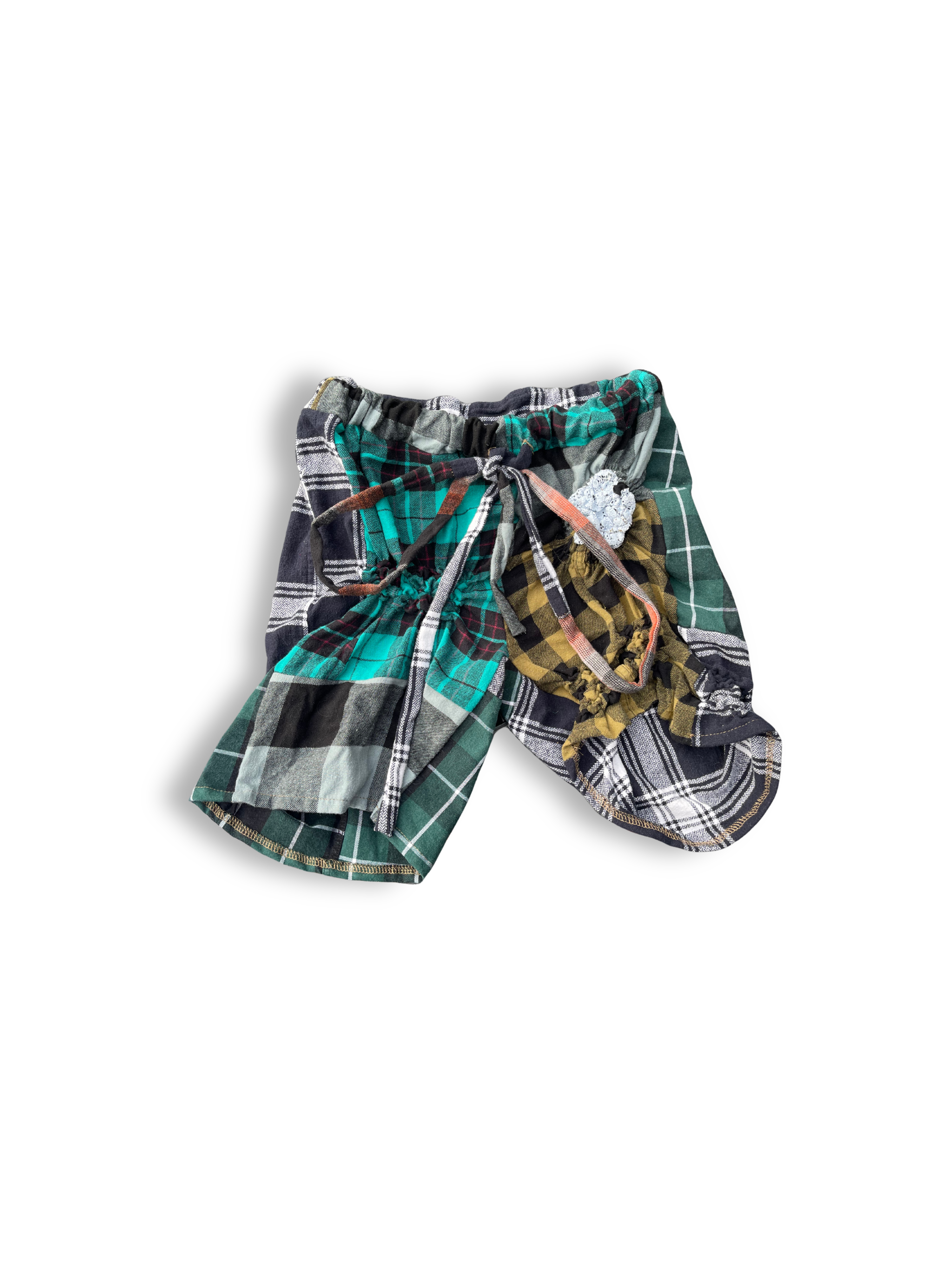 ASYMMETRIC SHIRRED SHORTS / 2951. / S