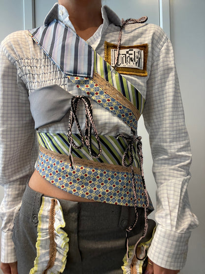 NECK TIE TOP / 1819. / (MADE TO ORDER)
