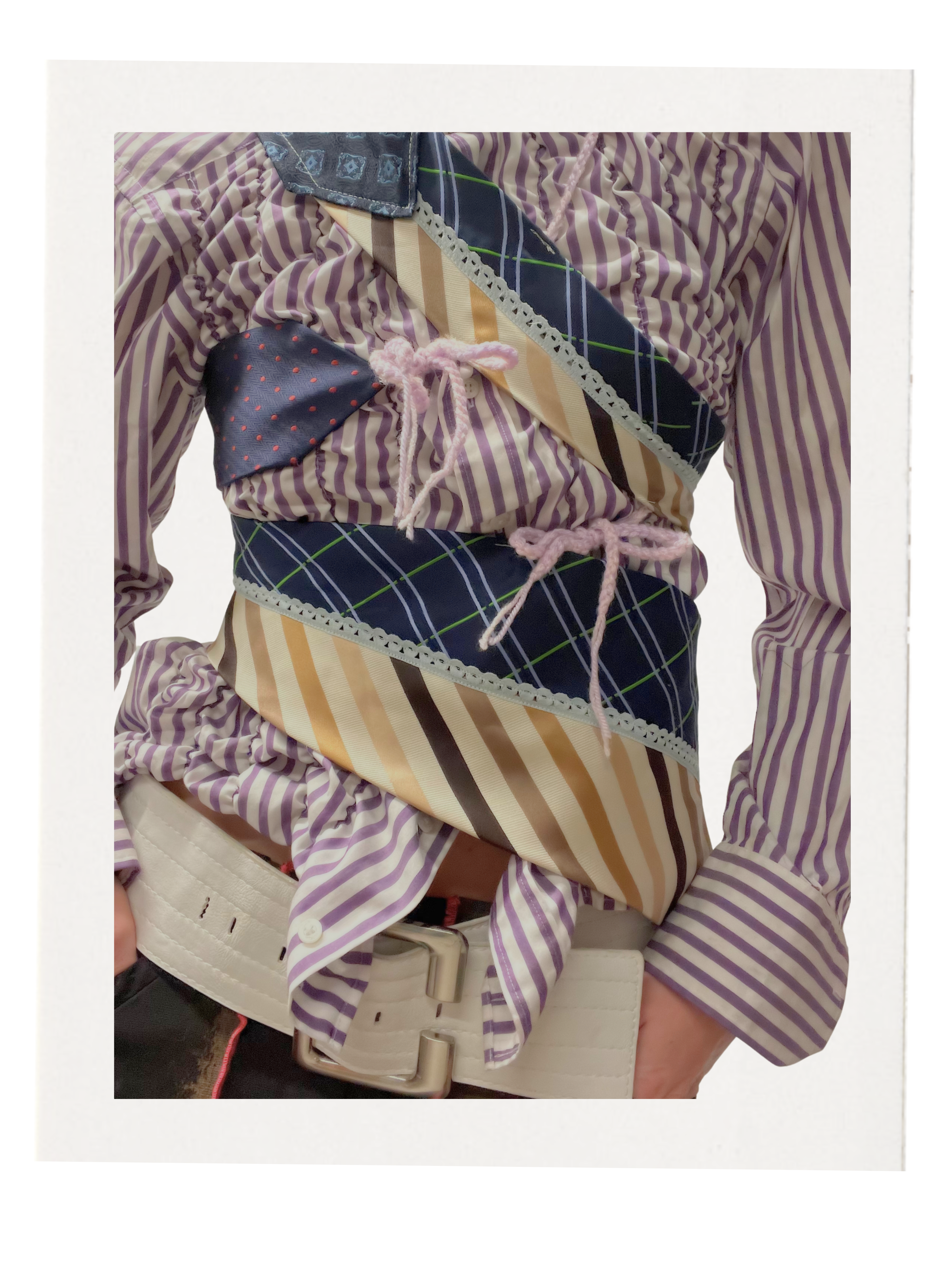 NECK TIE TOP / (CUSTOM MADE-TO-ORDER)