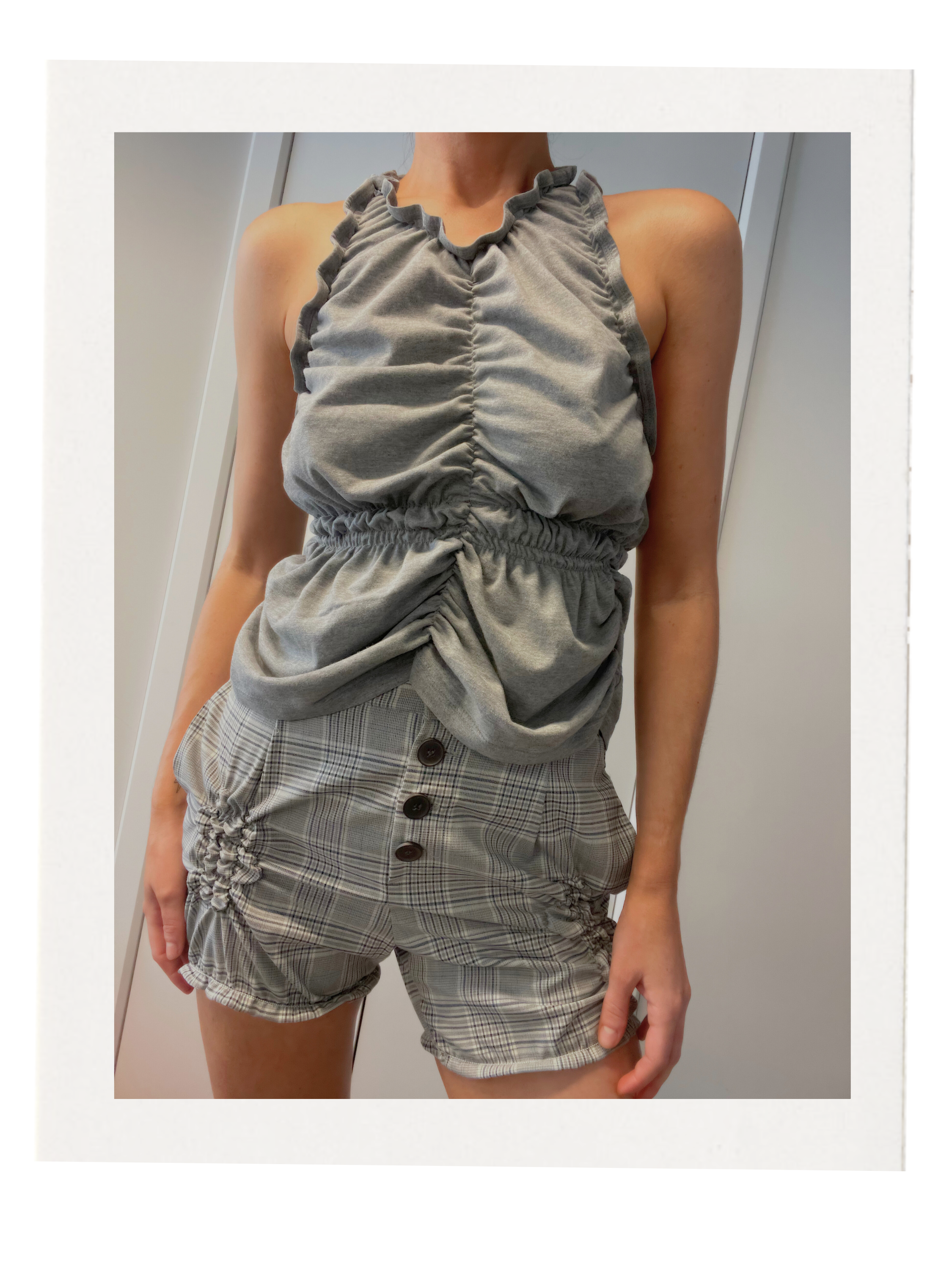 SHIRRED TANK / 2941. / XXS-XS