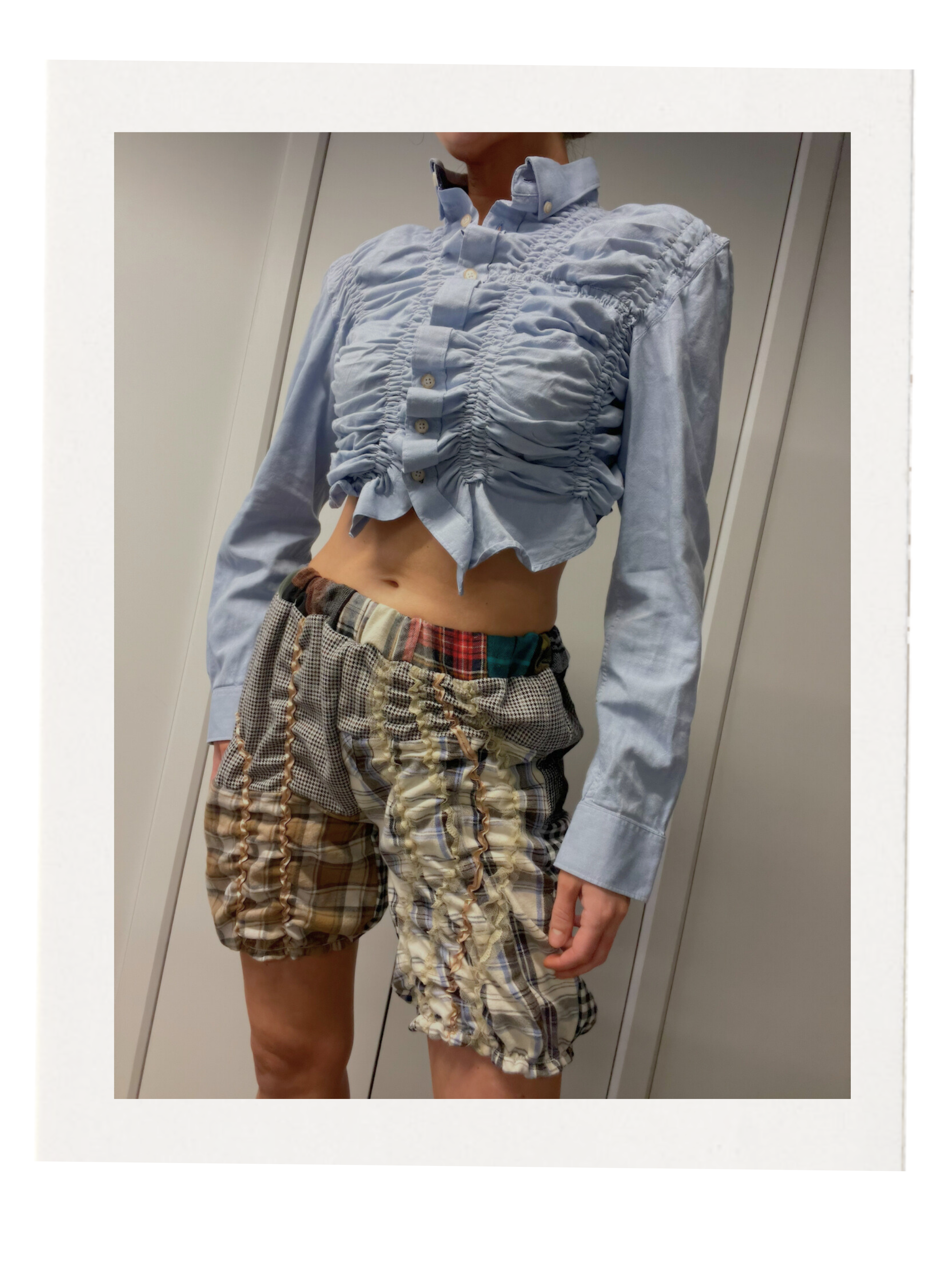 SHIRRED SHORTS / 3080. / S