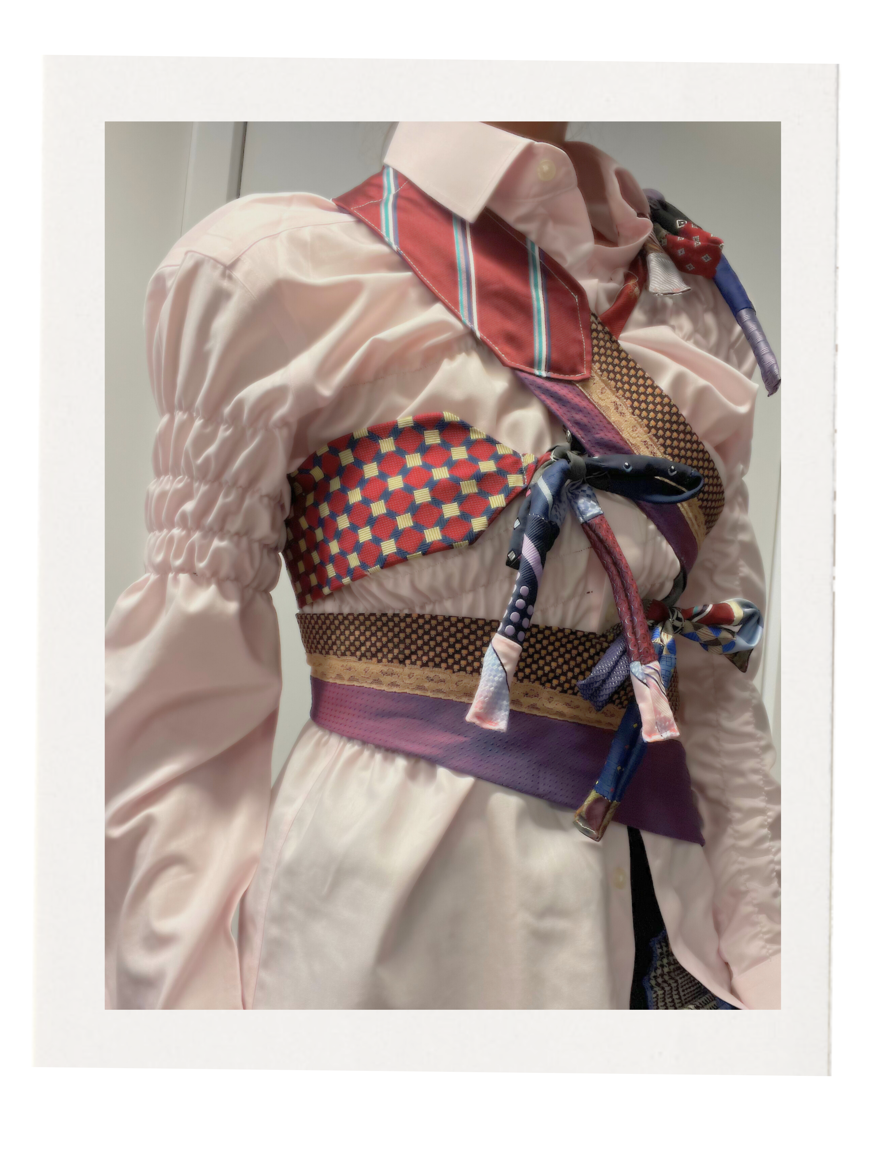 NECK TIE TOP / (CUSTOM MADE-TO-ORDER)