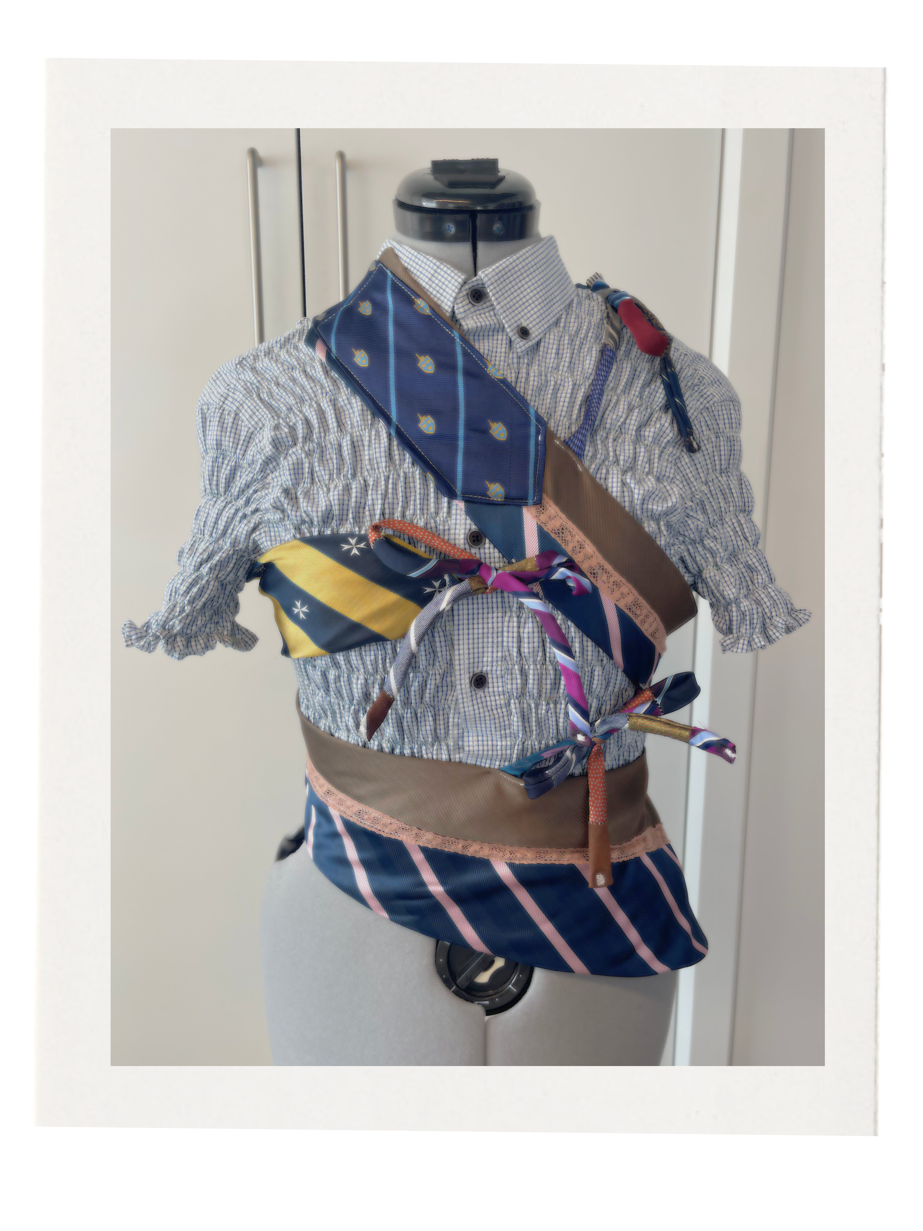NECK TIE TOP / (CUSTOM MADE-TO-ORDER)
