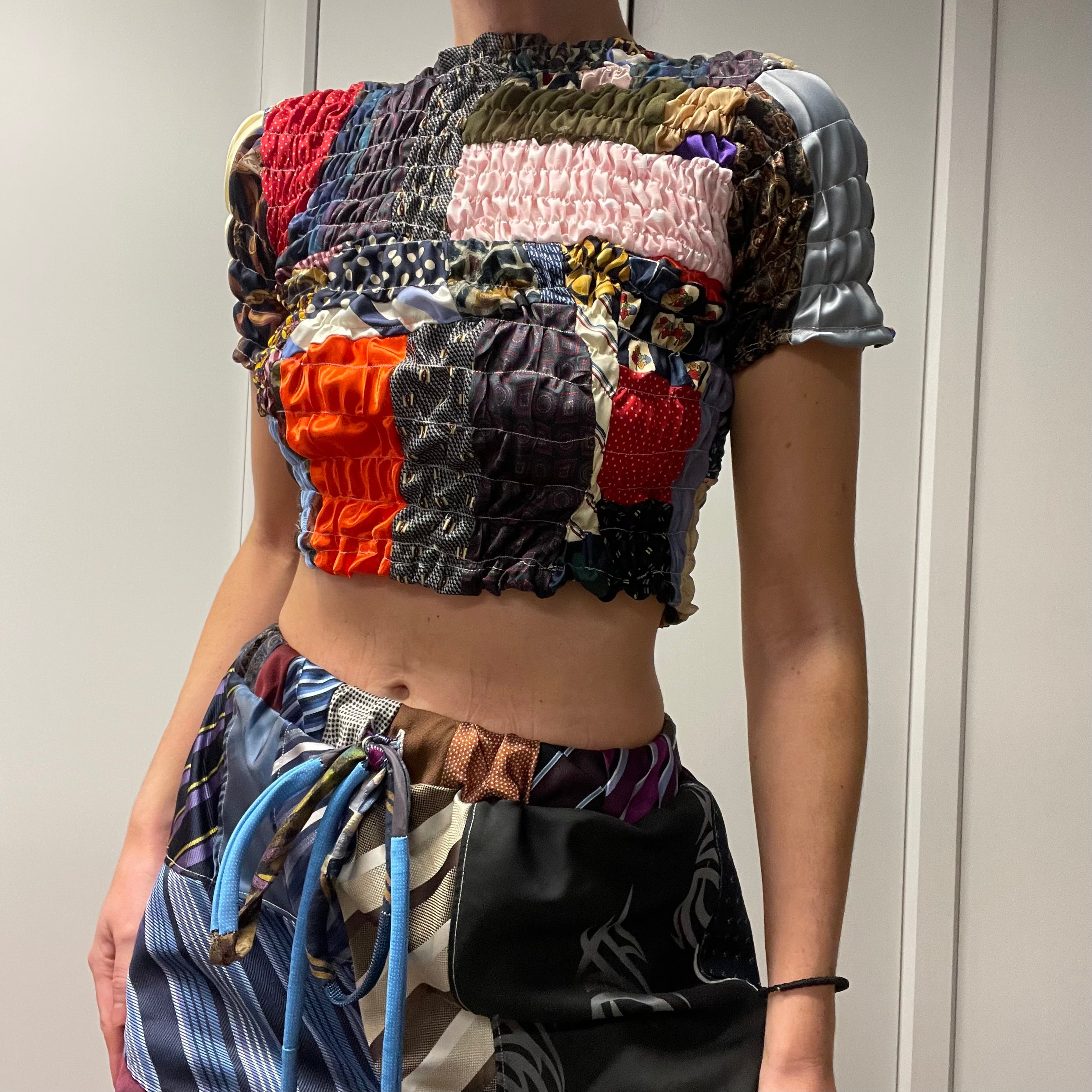 NECK TIE TOP / (CUSTOM MADE-TO-ORDER)