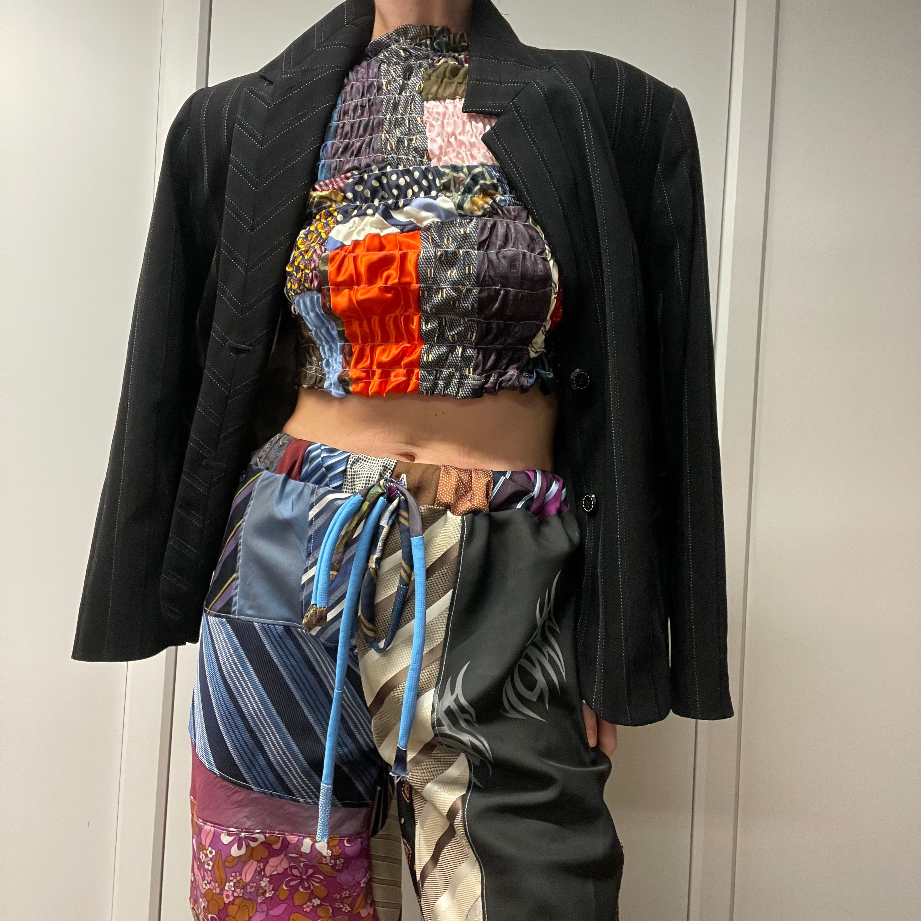 NECK TIE TOP / (CUSTOM MADE-TO-ORDER)
