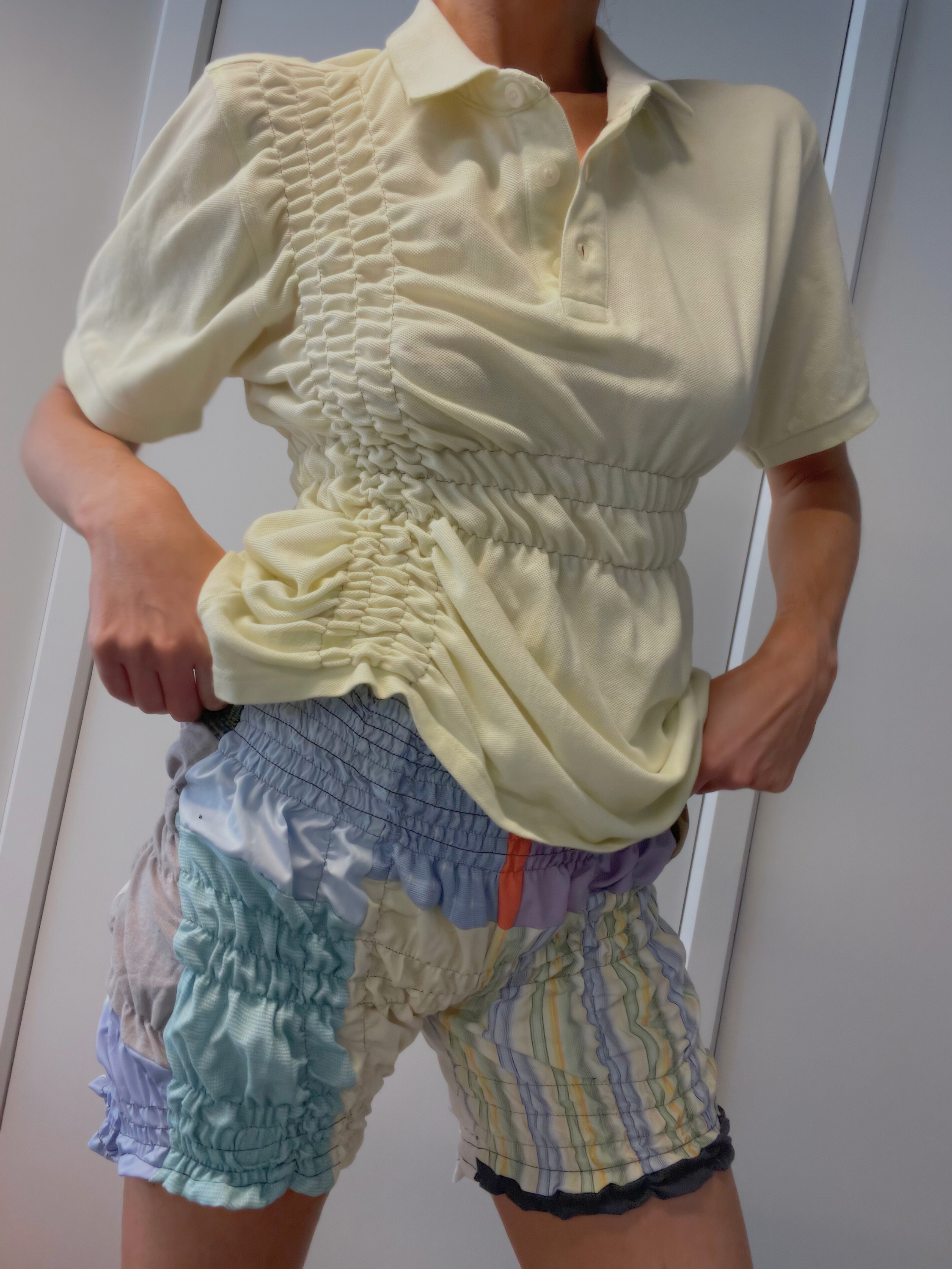 SHIRRED SHORTS / 2894. / S