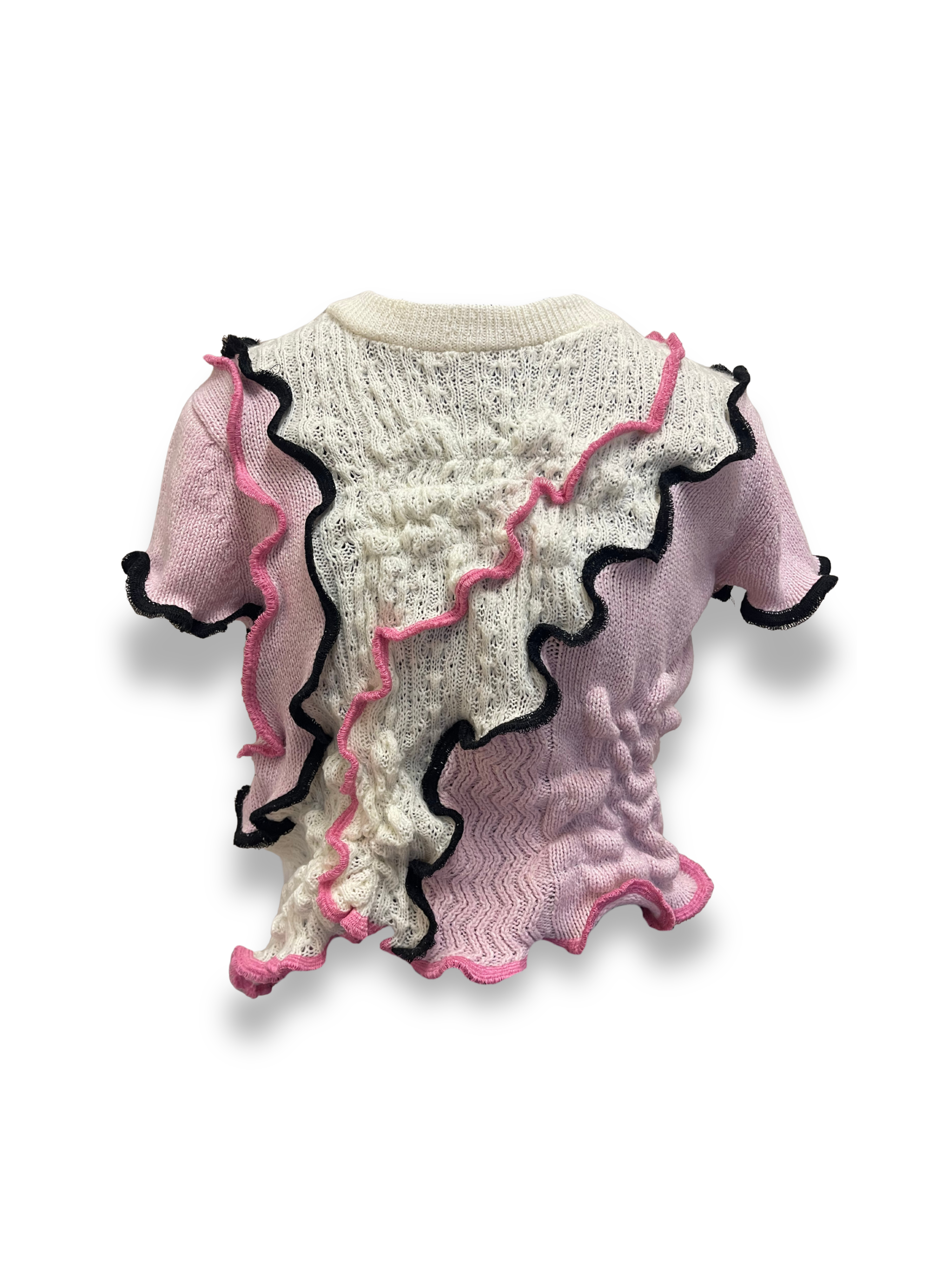 PATCHWORK SHIRRED TEE / 2998. / M