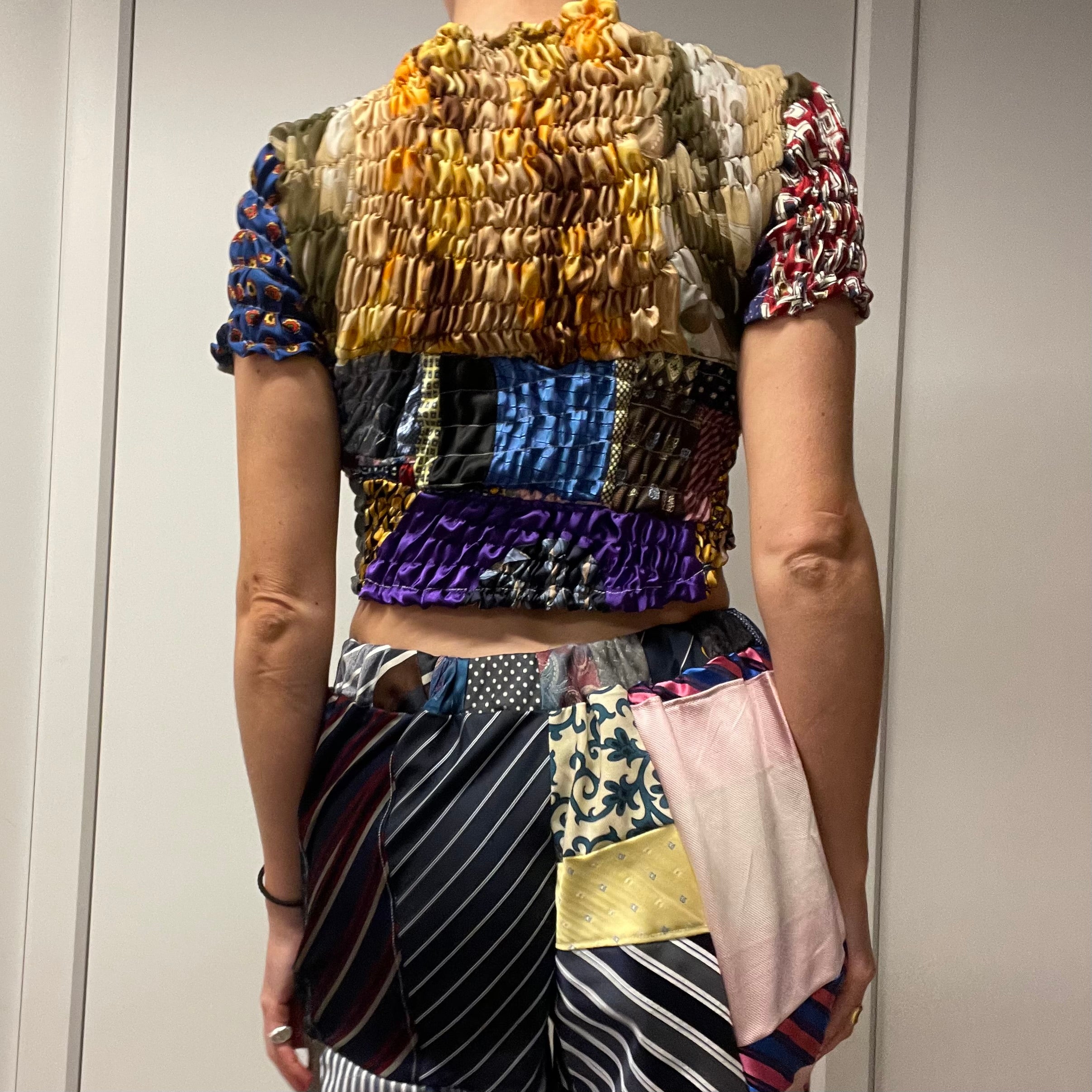 NECK TIE TOP / (CUSTOM MADE-TO-ORDER)