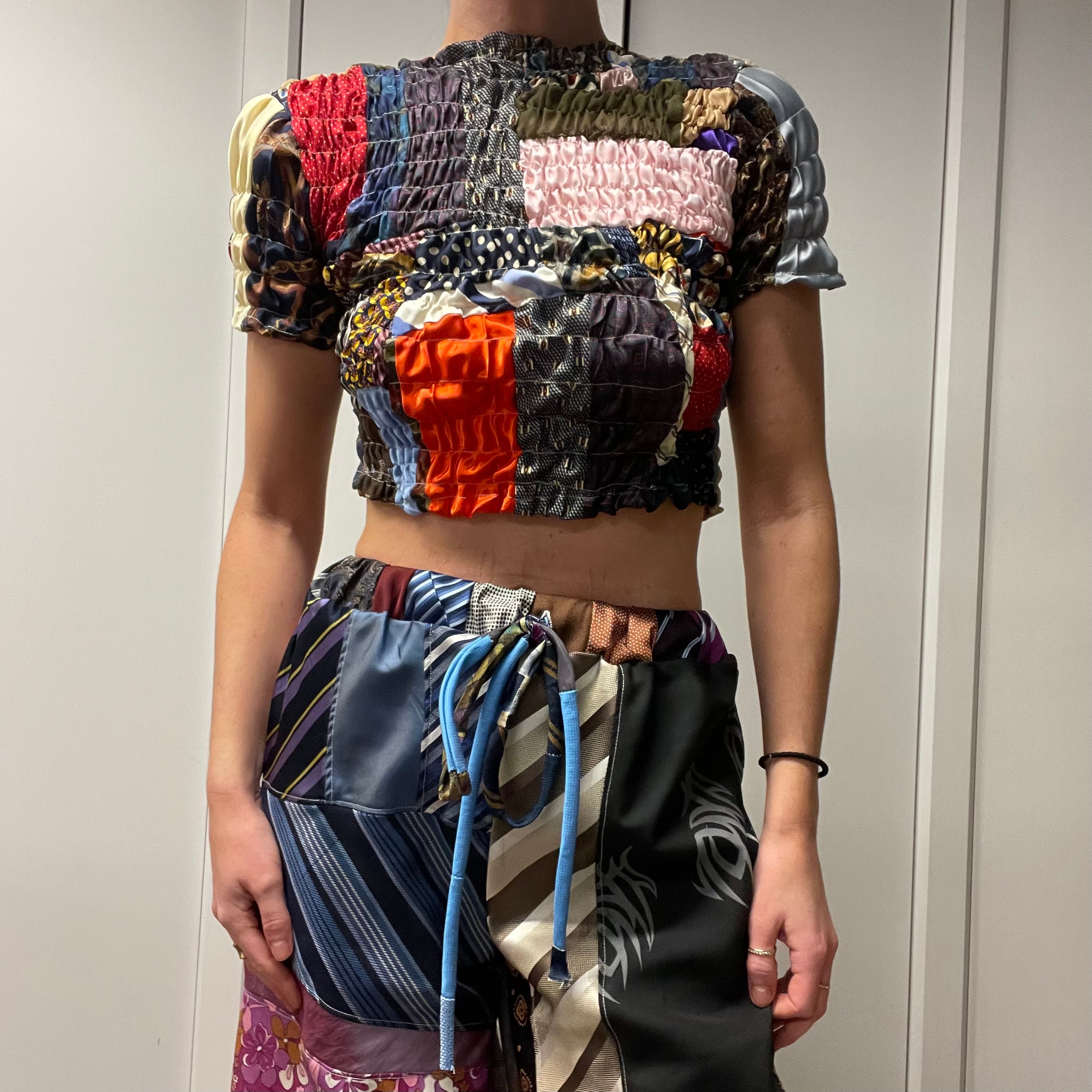 NECK TIE TOP / (CUSTOM MADE-TO-ORDER)