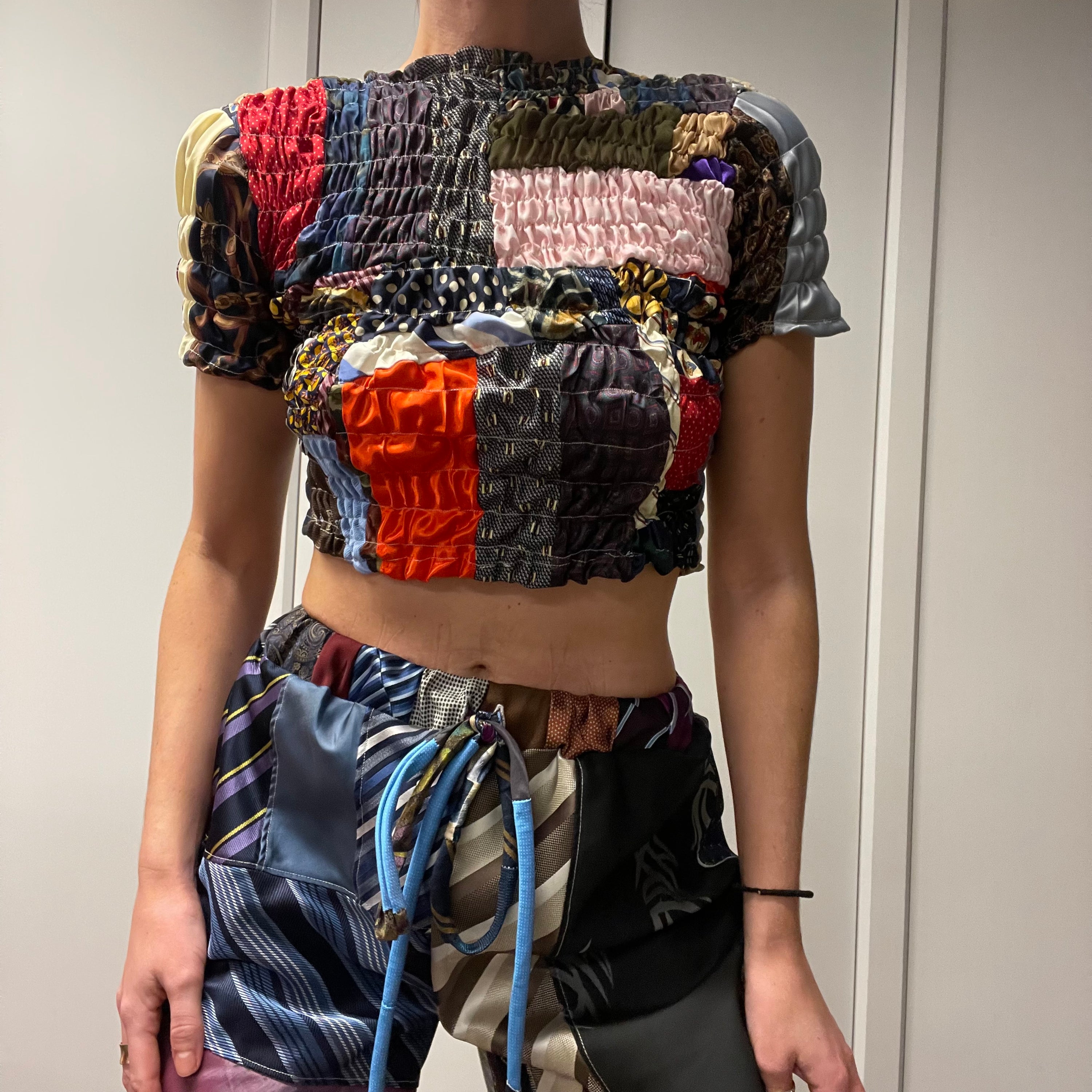 NECK TIE TOP / (CUSTOM MADE-TO-ORDER)
