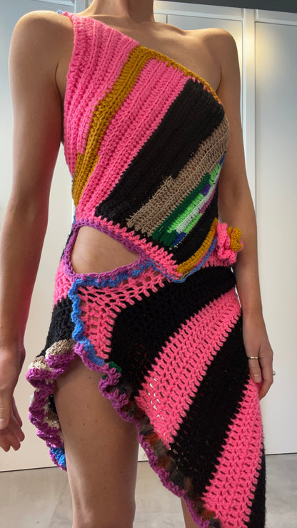 CROCHET DRESS / 1836. (XS)