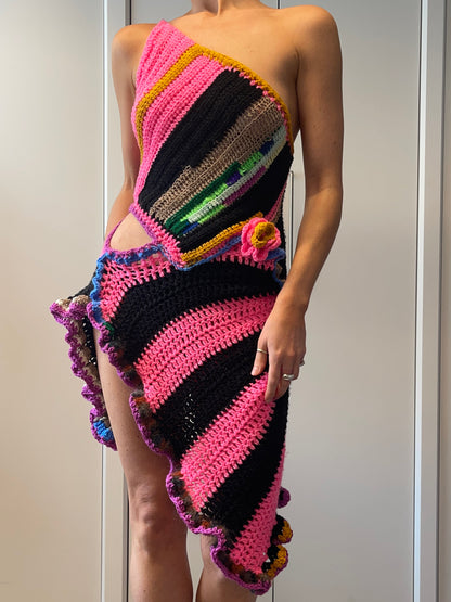 CROCHET DRESS / 1836. (XS)